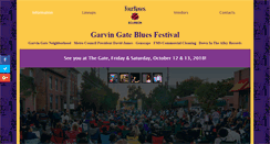 Desktop Screenshot of garvingatebluesfestival.com